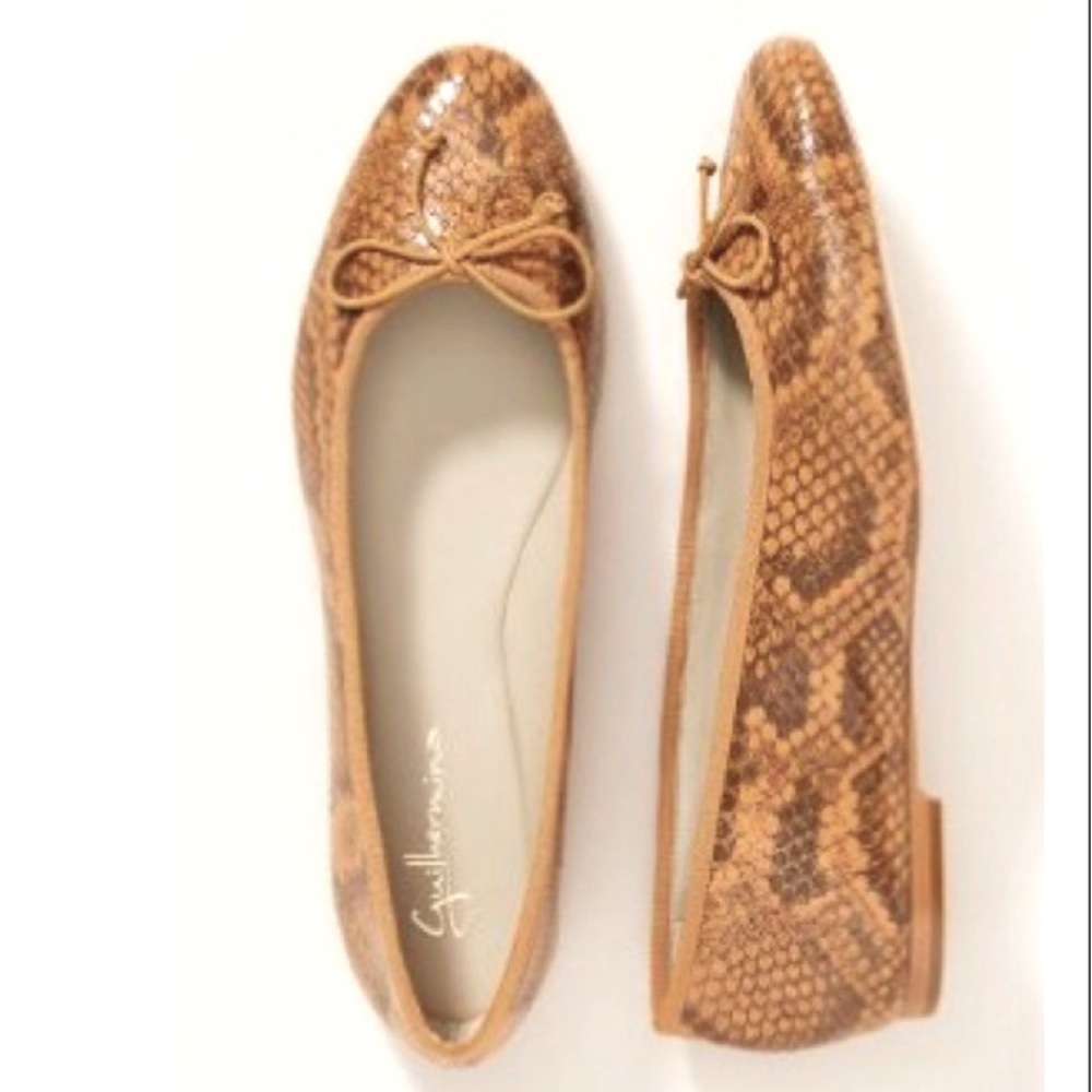Guilhermina MiraBella Snake Print Ballet Flats size: 7 US